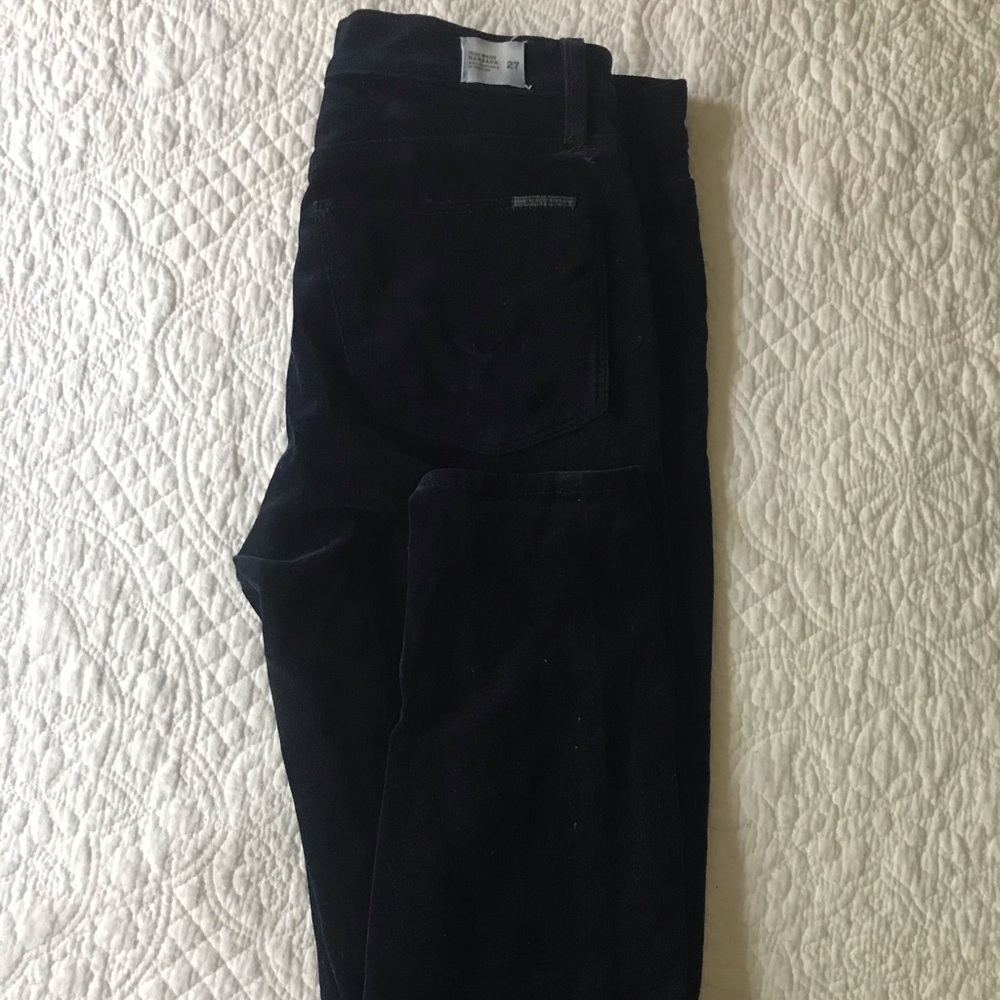 Hudson blue velvet High Waist Barbara 27